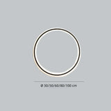 Moderne LED-Ring-Wandleuchte für das Wohnzimmer mit Akku