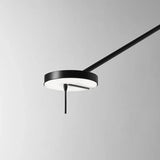 Moderne LED-Wandleuchte mit verstellbarem Kipparm für Schlafzimmer in Schwarz