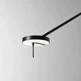 Moderne LED-Wandleuchte mit verstellbarem Kipparm für Schlafzimmer in Schwarz