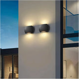 Moderne LED Außenwandleuchte Up & Down IP65