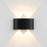 Moderne LED Außenwandleuchte Up & Down IP65 rechteckig