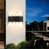 Moderne LED Außenwandleuchte Up & Down IP65 rechteckig