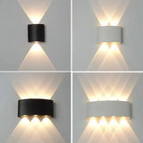 Moderne LED Außenwandleuchte Up & Down mit IP65 Schutzart für den Außenbereich