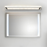 Moderne LED Bad-Wandleuchte aus Edelstahl, dimmbar, IP44