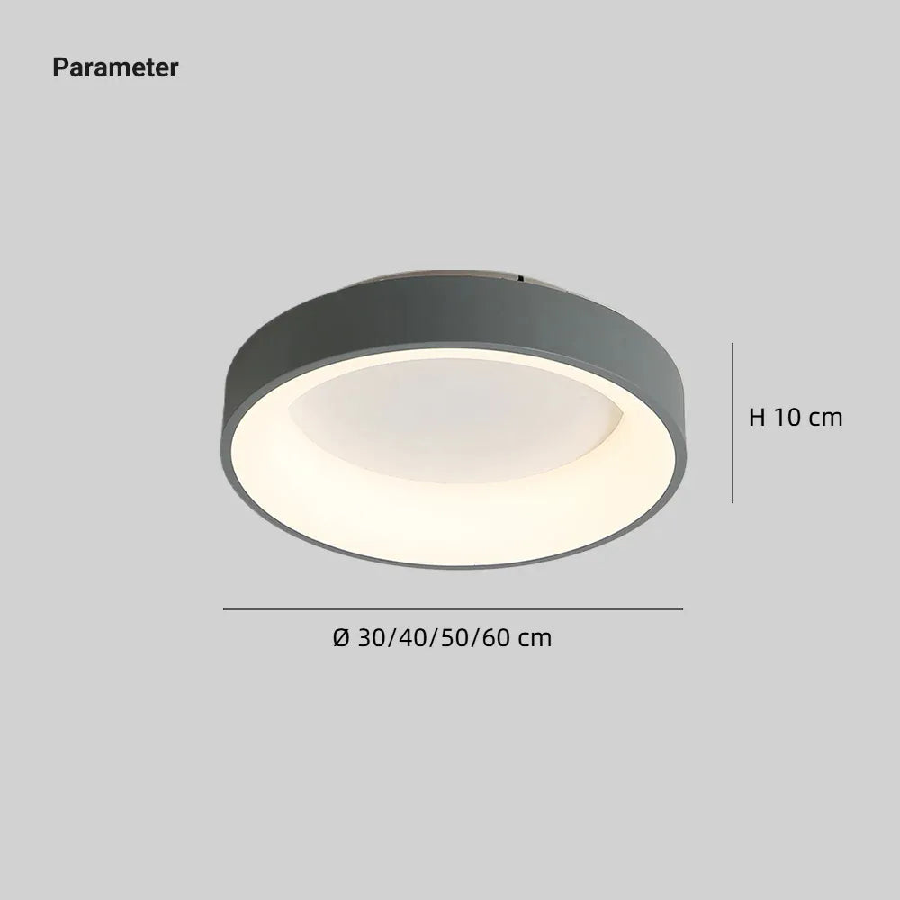 Abmessungen der LED-Deckenleuchte mit 30 bis 60 cm Durchmesser