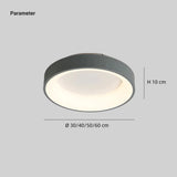 Abmessungen der LED-Deckenleuchte mit 30 bis 60 cm Durchmesser