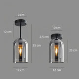 Moderne LED-Deckenleuchte aus Glas für Flur & Eingangsbereich