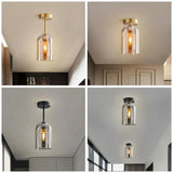 Moderne LED-Deckenleuchte aus Glas für Flur & Eingangsbereich