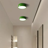 Runde dimmbare LED-Deckenleuchte im Morandi-Stil für Schlafzimmer