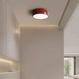 Runde dimmbare LED-Deckenleuchte im Morandi-Stil für Schlafzimmer