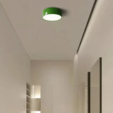 Runde dimmbare LED-Deckenleuchte im Morandi-Stil für Schlafzimmer