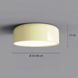 Runde dimmbare LED-Deckenleuchte im Morandi-Stil für Schlafzimmer