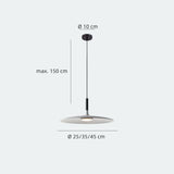 Moderne LED Pendelleuchte im UFO-Design für Esszimmer