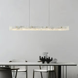 Moderne LED Pendelleuchte aus Marmor für das Esszimmer