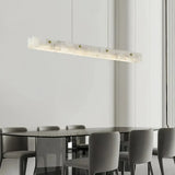 Moderne LED Pendelleuchte aus Marmor für das Esszimmer