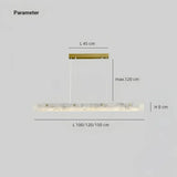 Moderne LED Pendelleuchte aus Marmor für das Esszimmer