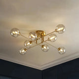 Moderne Mehrflammige LED-Deckenleuchte im Kugel-Design für das Wohnzimmer