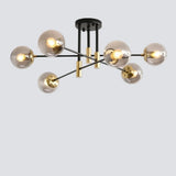 Moderne Mehrflammige LED-Deckenleuchte im Kugel-Design für das Wohnzimmer