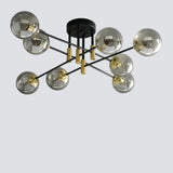 Moderne Mehrflammige LED-Deckenleuchte im Kugel-Design für das Wohnzimmer