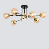 Moderne Mehrflammige LED-Deckenleuchte im Kugel-Design für das Wohnzimmer