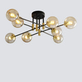 Moderne Mehrflammige LED-Deckenleuchte im Kugel-Design für das Wohnzimmer