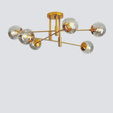 Moderne Mehrflammige LED-Deckenleuchte im Kugel-Design für das Wohnzimmer
