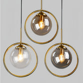 Moderne Pendelleuchte aus Glas 1-flammige Kugel für das Schlafzimmer