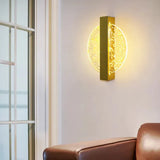 Moderne Wandleuchte aus Eisen und Acryl fürs Schlafzimmer