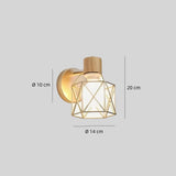 Moderne dimmbare LED-Wandleuchte aus Metall für Schlafzimmer