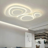 Moderne dimmbare LED Deckenleuchte in Weiß für das Wohnzimmer
