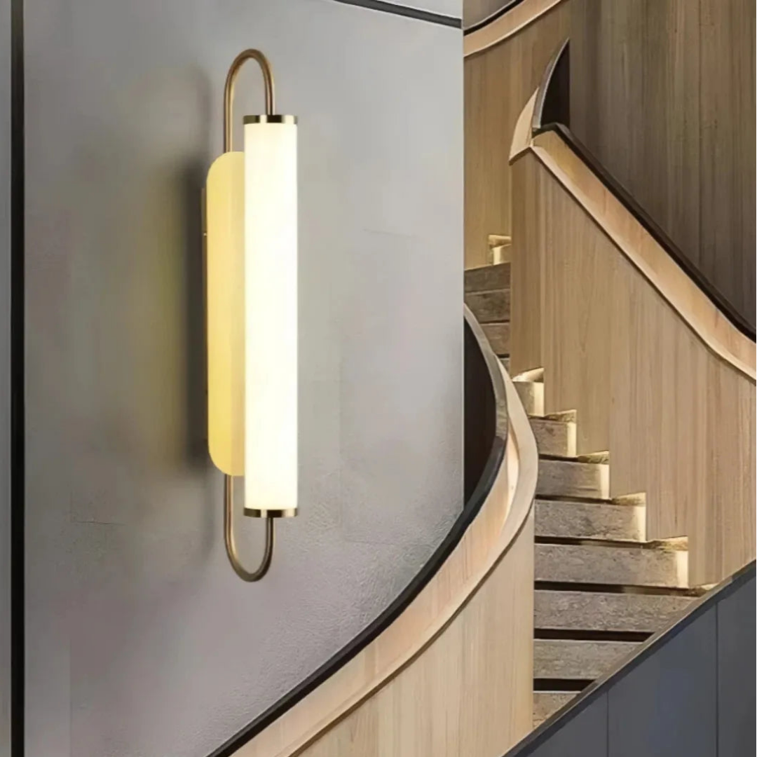 Abmessungen der goldenen LED-Wandleuchte