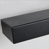 Moderne LED Außenwandleuchte mit Bewegungsmelder in Schwarz, IP65, 32–80 cm