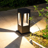 Moderne schwarze Garten-Wegeleuchte mit IP65