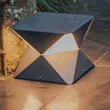 Moderne schwarze Terrassenlaterne IP65 für Garten
