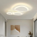 Moderne dimmbare LED Deckenleuchte in Weiß für das Wohnzimmer