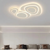 Moderne dimmbare LED Deckenleuchte in Weiß für das Wohnzimmer