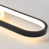Moderne flache LED Deckenlampe mit schwenkbarem 355° Spot
