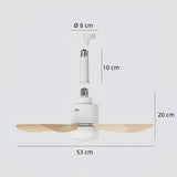 Moderner Deckenventilator mit Licht für Schlafzimmer, 5-flügelig