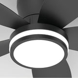 Moderner Deckenventilator mit Licht und Fernbedienung, 5 Flügel