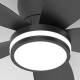 Moderner Deckenventilator mit Licht und Fernbedienung, 5 Flügel