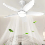 Moderner Deckenventilator mit Licht und Fernbedienung, 5 Flügel