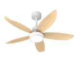 Moderner Deckenventilator mit Licht und Fernbedienung, 5 Flügel
