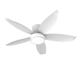 Moderner Deckenventilator mit Licht und Fernbedienung, 5 Flügel