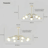 Moderner LED Kronleuchter in Gold für das Wohnzimmer