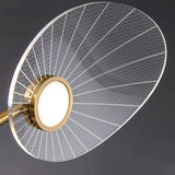 Moderner Kronleuchter in Gold mit Blatt-Design für das Wohnzimmer