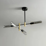 Moderner Sputnik Kronleuchter aus Metall und Glas für das Esszimmer