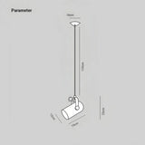 Morandi Pendelleuchte mit verstellbarem Lampenkopf aus Metall für das Esszimmer