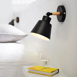 Nordische Wandleuchte mit Kabel dimmbar für Schlafzimmer