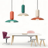 Nordische Pendelleuchte im Macaron-Stil aus Metall für das Esszimmer
