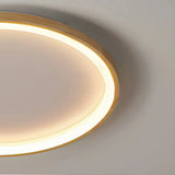 Flache LED-Deckenleuchte aus Holz, dimmbar, Ringdesign, für das Schlafzimmer